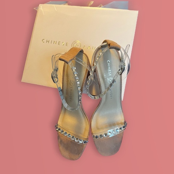 Chinese Laundry Tyler platform sandals with crystal accents CLEARANCE - Picture 6 of 8